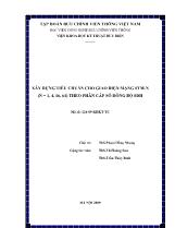 Xây dựng tiêu chuẩn cho giao diện mạng STM-N (N = 1, 4, 16, 64) theo phân cấp số đồng bộ SDH