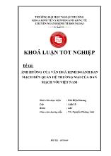 Ảnh hưởng của văn hoá kinh doanh đan mạch đến quan hệ thương mại của Đan Mạch với Việt Nam