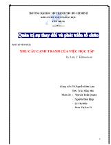 Bài tập nhóm 28: nhu cầu cạnh tranh của việc học tập