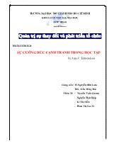 Bài tập nhóm 28: sự cưỡng bức cạnh tranh trong học tập