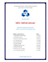 Bài tập nhóm Tiến trình DMAIC