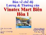 Bàn về chế độ Lương & Thưởng của Vinatex Mart Biên Hòa 1