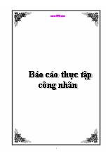 Báo cáo Thực tập công nhân