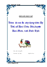 Báo cáo Thực tập Thăm dò mỏ đá xây dựng thôn Hy Thế, xã Hoài Châu Bắc, huyện Hoài Nhơn, tỉnh Bình Định