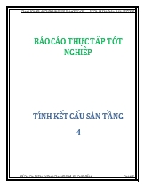 Báo cáo Thực tập tốt nghiệp Tính kết cấu sàn tầng 4