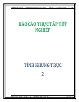 Báo cáo Thực tập tốt nghiệp Tính khung trục 2