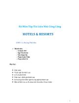 Bộ Môn Tập Tài Liệu Nhà Công Cộng HOTELS & RESORTS