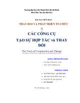 Các công cụ tạo sự hợp tác và thay đổi