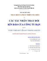 Các tác nhân thay đổi kín đáo của công ty bạn