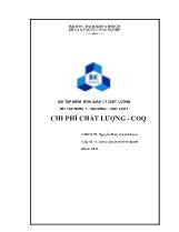 Chi phí chất lượng -COQ