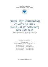Chiến lược kinh doanh công ty cổ phần Hàng Hải Sài Gòn (SMC) đến năm 2015
