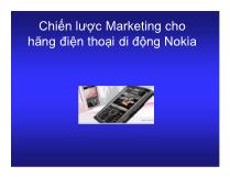 Chiến lược Marketing cho hãng điện thoại di động Nokia