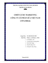 Chiến lược marketing công ty cổ phần sữa Việt Nam (vinamilk)