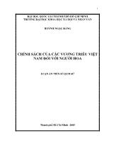 Chính sách của các vương triều Việt Nam đối với người Hoa