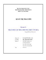 Chương 23: Thay đổi cấp tiến, phương thức ôn hòa