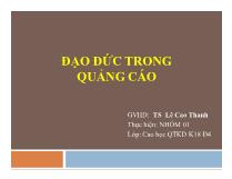 Đạo đức trong quảngcáo