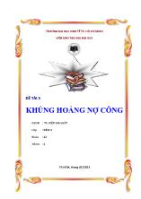Đề tài 5 Khủng hoảng nợ công