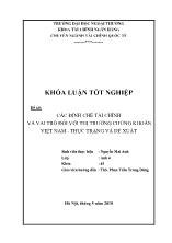Đề tài Các định chế tài chính và vai trò đối với thị trường chứng khoán Việt Nam - Thực trạng và đề xuất