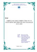 Đề tài Chiến lược phát triển công ty cổ phần bóng đèn điện quang giai đoạn 2010 -2020