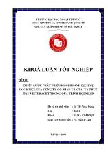 Đề tài Chiến lược phát triển kinh doanh dịch vụ logistics của công ty cổ phần vận tải và thuê tàu Vietfracht trong quá trình hội nhập