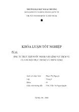 Đề tài Đầu tư trực tiếp nước ngoài vào lĩnh vực dịch vụ của hà nội thực trạng và triển vọng