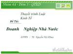 Đề tài : Doanh nghiệp nhà nước