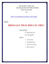 Đề tài Động lực thay đổi cấu trúc