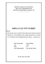 Đề tài Giải pháp cho vấn đề tích hợp hoạt động nguồn nhân lực với chiến lược kinh doanh của công ty cổ phần công trình đường thủy - Vinawaco