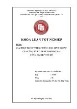 Đề tài Giải pháp hoàn thiện chiến lược kinh doanh của công ty cổ phẩn thương mại công nghiệp thủ đô