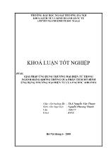 Đề tài Giải pháp ứng dụng thương mại điện tử trong ngành hàng không thông qua phân tích mô hình ứng dụng thương mại điện tử của Pacific Airlines