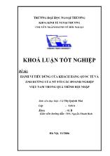 Đề tài Hành vi tiêu dùng của khách hàng quốc tế và ảnh hưởng của nó tới các doanh nghiệp Việt Nam trong quá trình hội nhập