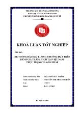 Đề tài Hệ thống đãi ngộ lương thưởng dựa trên đánh giá thành tích tại Việt Nam: thực trạng và giải pháp