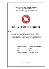 Đề tài Hoạch định chiến lược cho công ty viễn thông điện lực EVN Telecom