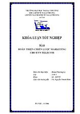 Đề tài Hoàn thiện chiến lược marketing cho EVN Telecom