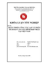 Đề tài Hoàn thiện công tác lập và phân tích tài chính hợp nhất tại Việt Nam