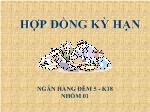 Đề tài Hợp đồng kỳ hạn