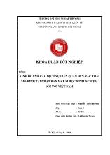 Đề tài Kinh doanh các dịch vụ liên quan đến rác thải mô hình tại nhật bản và bài học kinh nghiệm đối với Việt Nam