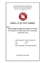 Đề tài Kinh nghiệm marketing điện tử trong ngành bán lẻ trên thế giới và bài học cho Việt Nam