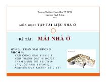 Đề tài : Mái nhà ở