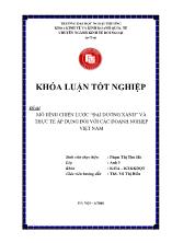 Đề tài Mô hình chiến lược “đại dương xanh” và thực tế áp dụng đối với các doanh nghiệp Việt Nam