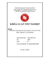 Đề tài Mô hình kinh doanh báo mạng tại Việt Nam: thực trạng và giải pháp