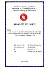 Đề tài Một số giải pháp đẩy mạnh xuất khẩu các mặt hàng chủ lực trong lĩnh vực công nghiệp của Việt Nam trong thời gian tới
