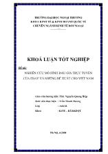 Đề tài Nghiên cứu mô hình đấu giá trực tuyến của ebay và những đề xuất cho Việt Nam