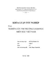 Đề tài Nghiên cứu thị trường logistics miền bắc Việt Nam