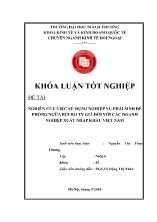 Đề tài Nghiên cứu việc sử dụng nghiệp vụ phái sinh để phòng ngừa rủi ro tỷ giá đối với các doanh nghiệp xuất nhập khẩu Việt Nam