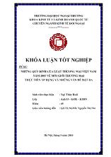 Đề tài Những quy định của luật thương mại Việt Nam năm 2005 về môi giới thương mại thực tiễn áp dụng và những vấn đề đặt ra