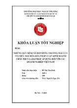 Đề tài Những quy định về hợp đồng thương mại của tổ chức hài hòa hóa pháp luật kinh doanh châu phi và giải pháp áp dụng đối với các doanh nghiệp Việt Nam