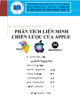 Đề tài Phân tích liên minh chiến lược của Apple