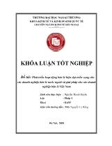 Đề tài Phát triển hoạt động bán lẻ hiện đại-Triển vọng cho các doanh nghiệp bán lẻ nước ngoài và giải pháp cho các doanh nghiệp bán lẻ Việt Nam