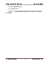 Đề tài Sử dụng ảnh hàng không để hiện chỉnh bản đồ địa hình tỷ lệ 1/10.000